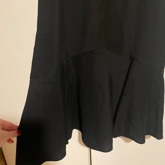 Vintage (early 2000s) Loft Linen Black Dress - Picture 4 of 5